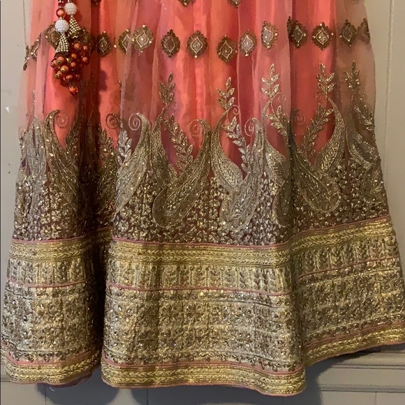 Indian Wear/ Lehenga Choli Set Blush Pink - Picture 2 of 8